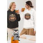 Fashion, accesorii si bijuterii - Femei - Imbracaminte femei - Hanorace femei - Hanorac Femei Lup Mistic Native American, alb, marime 2XL - Infinity.ro
