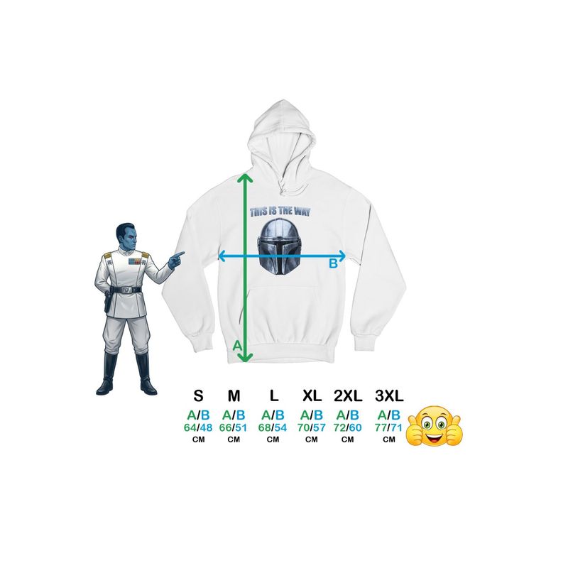 Fashion, accesorii si bijuterii - Femei - Imbracaminte femei - Hanorace femei - Hanorac Femei Mandalorian Star Wars, alb, marime 2XL - Infinity.ro