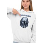 Fashion, accesorii si bijuterii - Femei - Imbracaminte femei - Hanorace femei - Hanorac Femei Mandalorian Star Wars, alb, marime 2XL - Infinity.ro