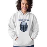 Fashion, accesorii si bijuterii - Femei - Imbracaminte femei - Hanorace femei - Hanorac Femei Mandalorian Star Wars, alb, marime 2XL - Infinity.ro
