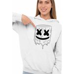 Fashion, accesorii si bijuterii - Femei - Imbracaminte femei - Hanorace femei - Hanorac Femei Marshmello Melting, alb, marime 2XL - Infinity.ro