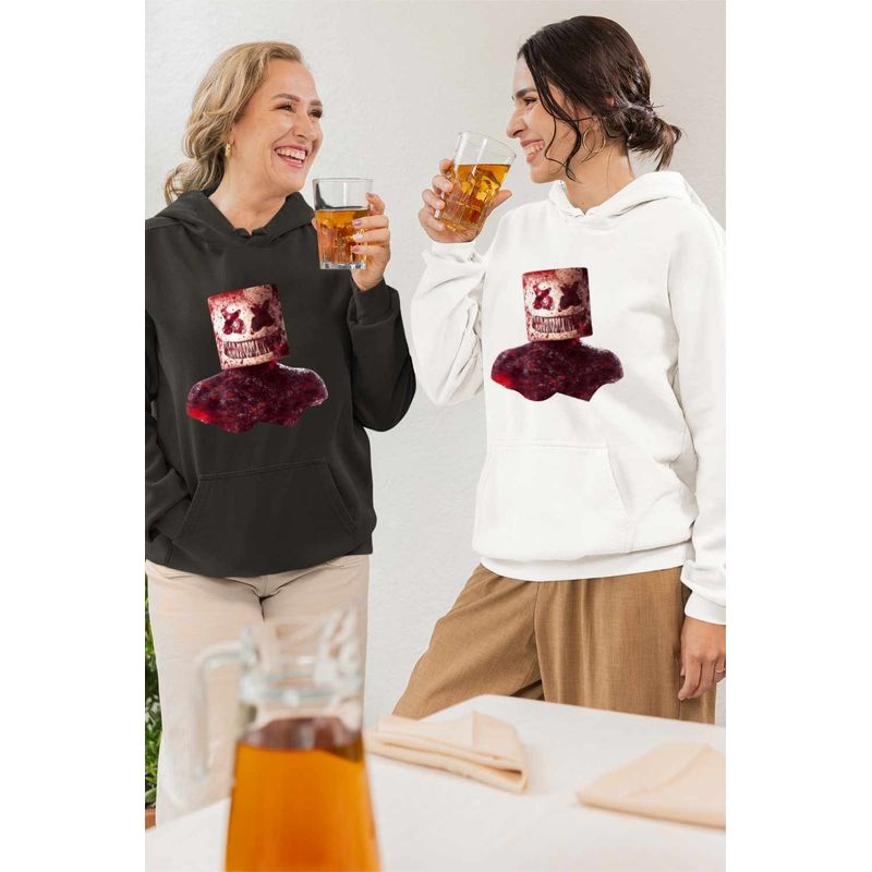 Fashion, accesorii si bijuterii - Femei - Imbracaminte femei - Hanorace femei - Hanorac Femei Marshmello Horror Fnaf Halloween, alb, marime 2XL - Infinity.ro