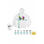 Fashion, accesorii si bijuterii - Femei - Imbracaminte femei - Hanorace femei - Hanorac Femei Marshmello Party Vibe, alb, marime 2XL - Infinity.ro