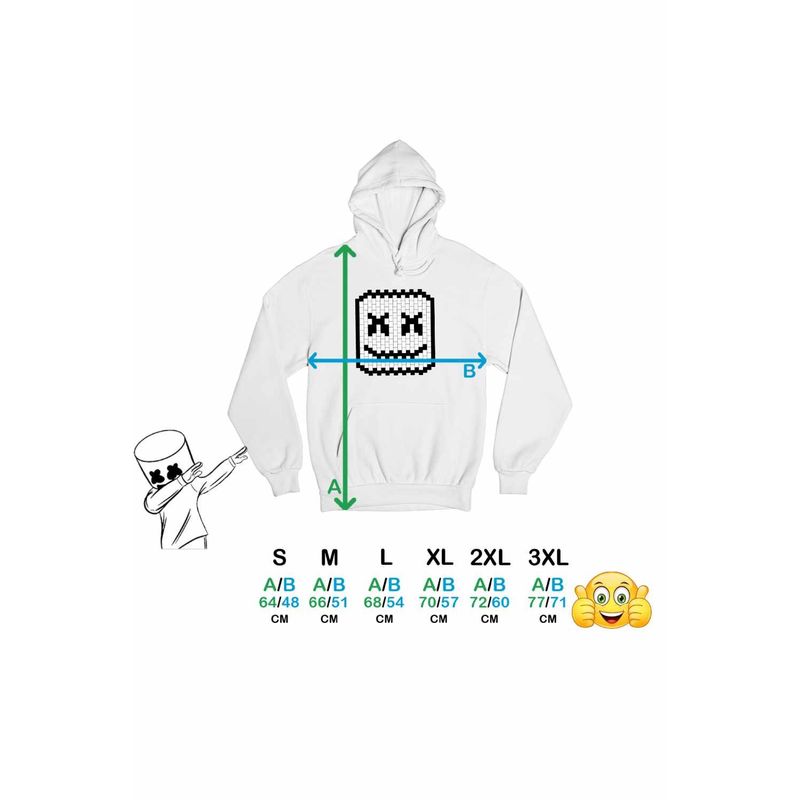 Fashion, accesorii si bijuterii - Femei - Imbracaminte femei - Hanorace femei - Hanorac Femei Marshmello Pixel Art Minecraft, alb, marime 2XL - Infinity.ro