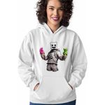 Fashion, accesorii si bijuterii - Femei - Imbracaminte femei - Hanorace femei - Hanorac Femei Marshmello Six Seven 67, alb, marime 2XL - Infinity.ro