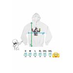 Fashion, accesorii si bijuterii - Femei - Imbracaminte femei - Hanorace femei - Hanorac Femei Marshmello Six Seven 67, alb, marime 2XL - Infinity.ro