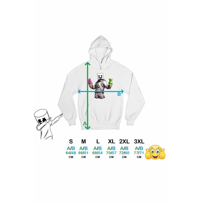 Fashion, accesorii si bijuterii - Femei - Imbracaminte femei - Hanorace femei - Hanorac Femei Marshmello Six Seven 67, alb, marime 2XL - Infinity.ro