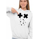 Fashion, accesorii si bijuterii - Femei - Imbracaminte femei - Hanorace femei - Hanorac Femei Martin Garrix Plus Symbol, alb, marime 2XL - Infinity.ro