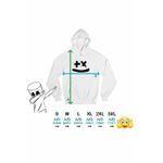 Fashion, accesorii si bijuterii - Femei - Imbracaminte femei - Hanorace femei - Hanorac Femei Martin Garrix Plus Vibe Symbol, alb, marime 2XL - Infinity.ro