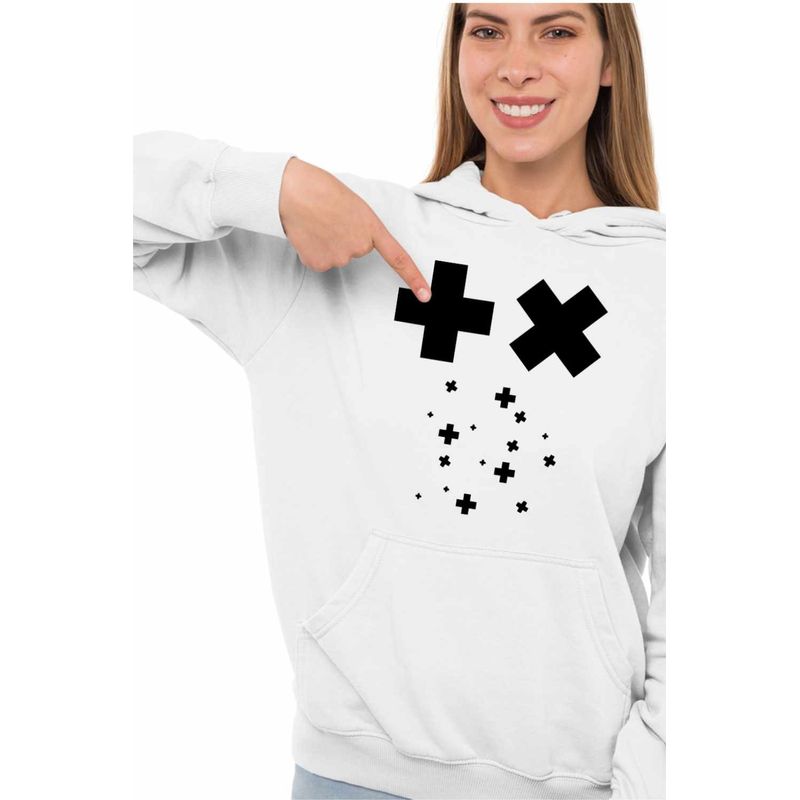 Fashion, accesorii si bijuterii - Femei - Imbracaminte femei - Hanorace femei - Hanorac Femei Martin Garrix Plus Symbol, alb, marime 2XL - Infinity.ro