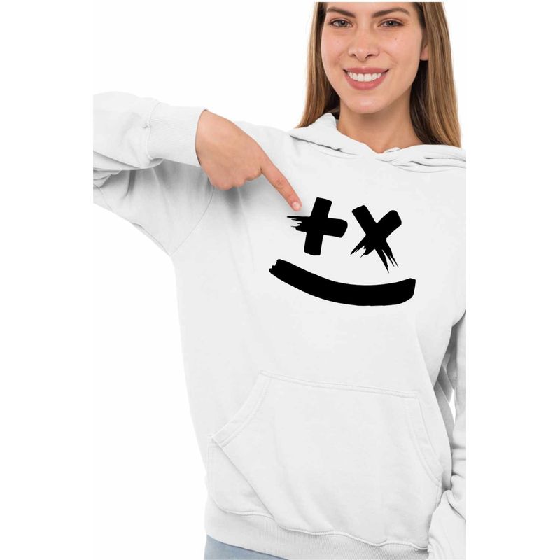 Fashion, accesorii si bijuterii - Femei - Imbracaminte femei - Hanorace femei - Hanorac Femei Martin Garrix Plus Vibe Symbol, alb, marime 2XL - Infinity.ro