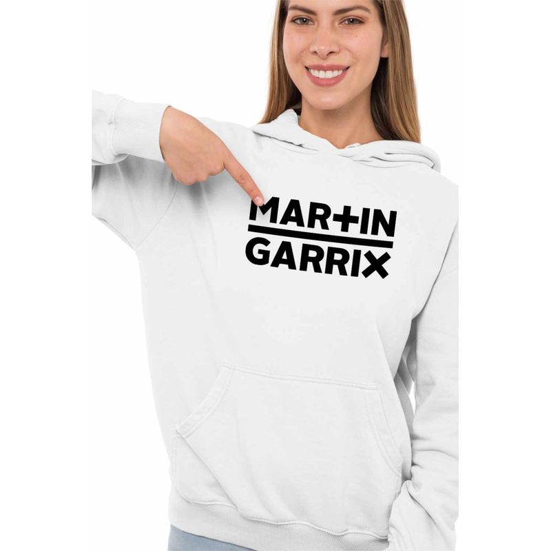 Fashion, accesorii si bijuterii - Femei - Imbracaminte femei - Hanorace femei - Hanorac Femei Martin Garrix, alb, marime 2XL - Infinity.ro