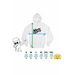 Fashion, accesorii si bijuterii - Femei - Imbracaminte femei - Hanorace femei - Hanorac Femei Martin Garrix Signature, alb, marime 2XL - Infinity.ro