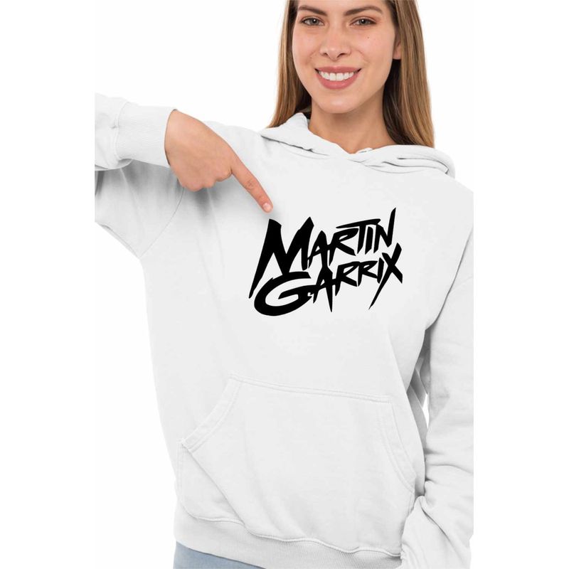 Fashion, accesorii si bijuterii - Femei - Imbracaminte femei - Hanorace femei - Hanorac Femei Martin Garrix Signature, alb, marime 2XL - Infinity.ro