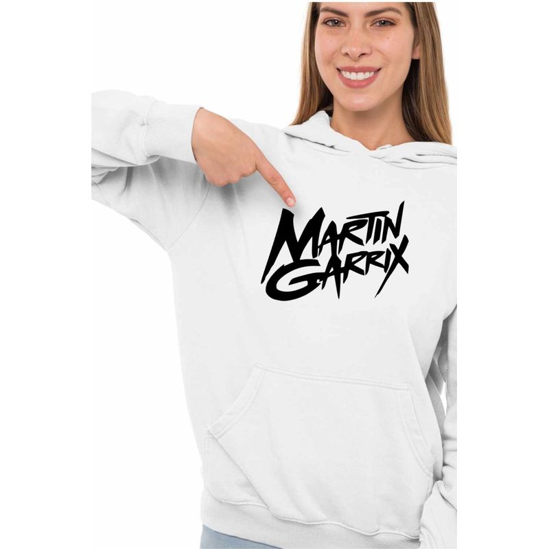 Fashion, accesorii si bijuterii - Femei - Imbracaminte femei - Hanorace femei - Hanorac Femei Martin Garrix Signature, alb, marime 2XL - Infinity.ro
