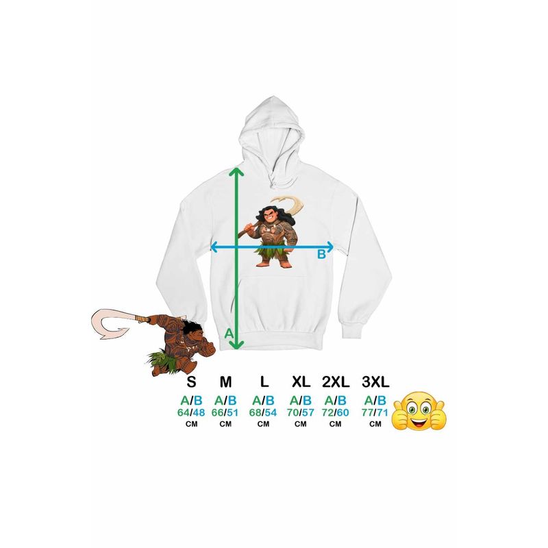 Fashion, accesorii si bijuterii - Femei - Imbracaminte femei - Hanorace femei - Hanorac Femei Maui Moana Vaiana, alb, marime 2XL - Infinity.ro