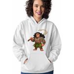 Fashion, accesorii si bijuterii - Femei - Imbracaminte femei - Hanorace femei - Hanorac Femei Maui Moana Vaiana, alb, marime 2XL - Infinity.ro