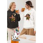 Fashion, accesorii si bijuterii - Femei - Imbracaminte femei - Hanorace femei - Hanorac Femei Maui Moana Vaiana, alb, marime 2XL - Infinity.ro
