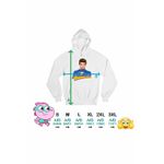 Fashion, accesorii si bijuterii - Femei - Imbracaminte femei - Hanorace femei - Hanorac Femei Max Thunderman, alb, marime 2XL - Infinity.ro