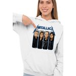 Fashion, accesorii si bijuterii - Femei - Imbracaminte femei - Hanorace femei - Hanorac Femei Metallica Four Horsemen Merch, alb, marime 2XL - Infinity.ro