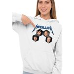 Fashion, accesorii si bijuterii - Femei - Imbracaminte femei - Hanorace femei - Hanorac Femei Metallica Merch Damage, alb, marime 2XL - Infinity.ro