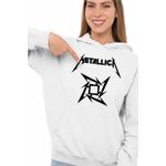 Fashion, accesorii si bijuterii - Femei - Imbracaminte femei - Hanorace femei - Hanorac Femei Metallica Merch Seek Destroy, alb, marime 2XL - Infinity.ro