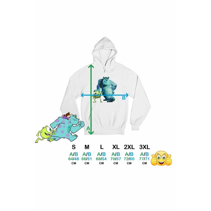 Fashion, accesorii si bijuterii - Femei - Imbracaminte femei - Hanorace femei - Hanorac Femei Mike James Monsters University, alb, marime 2XL - Infinity.ro