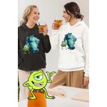 Fashion, accesorii si bijuterii - Femei - Imbracaminte femei - Hanorace femei - Hanorac Femei Mike James Monsters University, alb, marime 2XL - Infinity.ro
