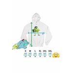 Fashion, accesorii si bijuterii - Femei - Imbracaminte femei - Hanorace femei - Hanorac Femei Mike Monsters University, alb, marime 2XL - Infinity.ro