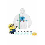 Fashion, accesorii si bijuterii - Femei - Imbracaminte femei - Hanorace femei - Hanorac Femei Minions 67 Six Seven Sase Sapte Despicable Steal Brainrot, alb, marime 2XL - Infinity.ro