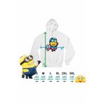 Fashion, accesorii si bijuterii - Femei - Imbracaminte femei - Hanorace femei - Hanorac Femei Minions Captain America Despicable, alb, marime 2XL - Infinity.ro
