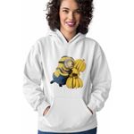 Fashion, accesorii si bijuterii - Femei - Imbracaminte femei - Hanorace femei - Hanorac Femei Minions Banana Despicable, alb, marime 2XL - Infinity.ro
