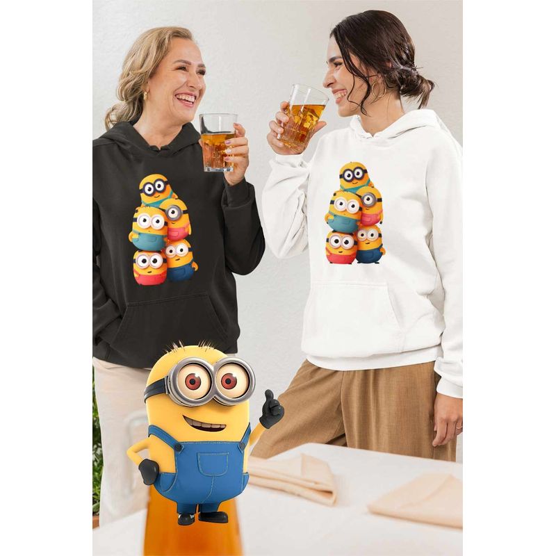 Fashion, accesorii si bijuterii - Femei - Imbracaminte femei - Hanorace femei - Hanorac Femei Minions Despicable Minioni, alb, marime 2XL - Infinity.ro