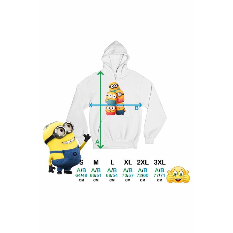 Fashion, accesorii si bijuterii - Femei - Imbracaminte femei - Hanorace femei - Hanorac Femei Minions Despicable Minioni, alb, marime 2XL - Infinity.ro