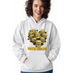 Fashion, accesorii si bijuterii - Femei - Imbracaminte femei - Hanorace femei - Hanorac Femei Minions Heart Love Valentines Day Dragobete Minioni, alb, marime 2XL - Infinity.ro