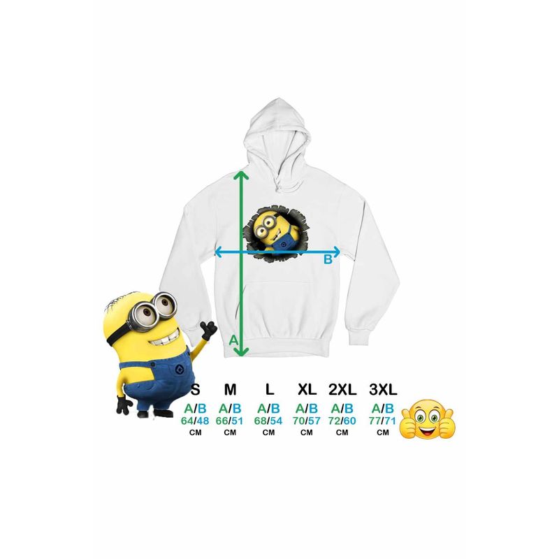 Fashion, accesorii si bijuterii - Femei - Imbracaminte femei - Hanorace femei - Hanorac Femei Minions Pop-up Despicable, alb, marime 2XL - Infinity.ro