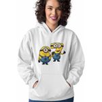 Fashion, accesorii si bijuterii - Femei - Imbracaminte femei - Hanorace femei - Hanorac Femei Minions Six Seven 67 Sase Sapte Despicable, alb, marime 2XL - Infinity.ro