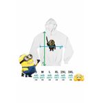Fashion, accesorii si bijuterii - Femei - Imbracaminte femei - Hanorace femei - Hanorac Femei Minions Terminator Biker Despicable, alb, marime 2XL - Infinity.ro