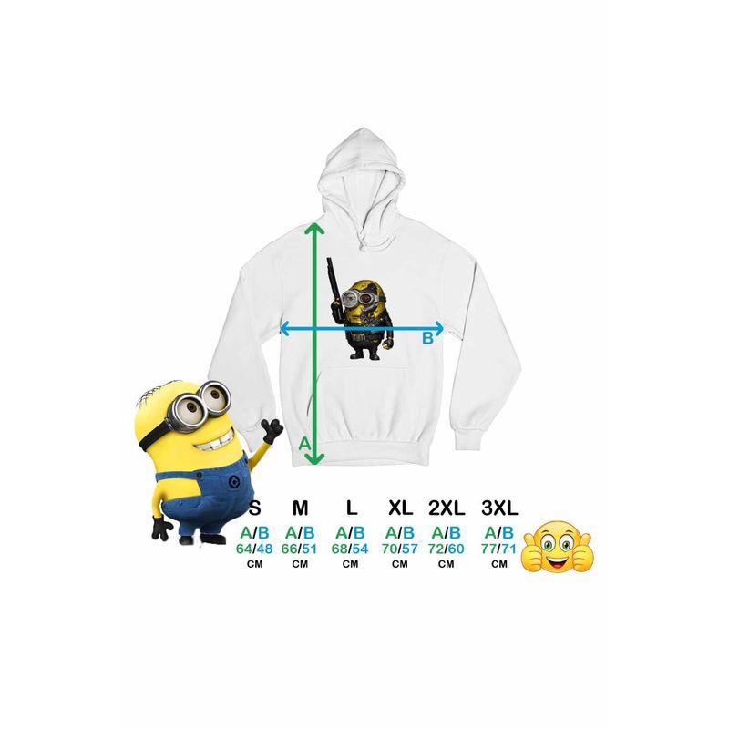 Fashion, accesorii si bijuterii - Femei - Imbracaminte femei - Hanorace femei - Hanorac Femei Minions Terminator Biker Despicable, alb, marime 2XL - Infinity.ro