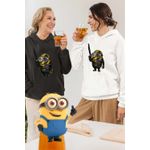 Fashion, accesorii si bijuterii - Femei - Imbracaminte femei - Hanorace femei - Hanorac Femei Minions Terminator Biker Despicable, alb, marime 2XL - Infinity.ro