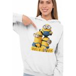 Fashion, accesorii si bijuterii - Femei - Imbracaminte femei - Hanorace femei - Hanorac Femei Minions Team Despicable Minioni, alb, marime 2XL - Infinity.ro