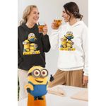 Fashion, accesorii si bijuterii - Femei - Imbracaminte femei - Hanorace femei - Hanorac Femei Minions Team Despicable Minioni, alb, marime 2XL - Infinity.ro
