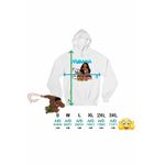 Fashion, accesorii si bijuterii - Femei - Imbracaminte femei - Hanorace femei - Hanorac Femei Moana Pua Simea Vaiana, alb, marime 2XL - Infinity.ro