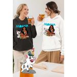 Fashion, accesorii si bijuterii - Femei - Imbracaminte femei - Hanorace femei - Hanorac Femei Moana Pua Simea Vaiana, alb, marime 2XL - Infinity.ro