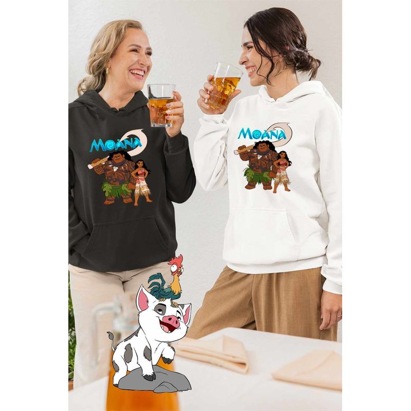 Fashion, accesorii si bijuterii - Femei - Imbracaminte femei - Hanorace femei - Hanorac Femei Moana Maui Vaiana, alb, marime 2XL - Infinity.ro