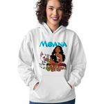 Fashion, accesorii si bijuterii - Femei - Imbracaminte femei - Hanorace femei - Hanorac Femei Moana Pua Simea Vaiana, alb, marime 2XL - Infinity.ro