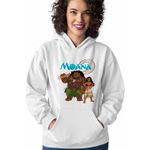 Fashion, accesorii si bijuterii - Femei - Imbracaminte femei - Hanorace femei - Hanorac Femei Moana Maui Vaiana, alb, marime 2XL - Infinity.ro