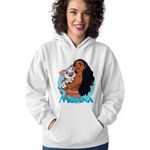 Fashion, accesorii si bijuterii - Femei - Imbracaminte femei - Hanorace femei - Hanorac Femei Moana Vaiana Pua, alb, marime 2XL - Infinity.ro