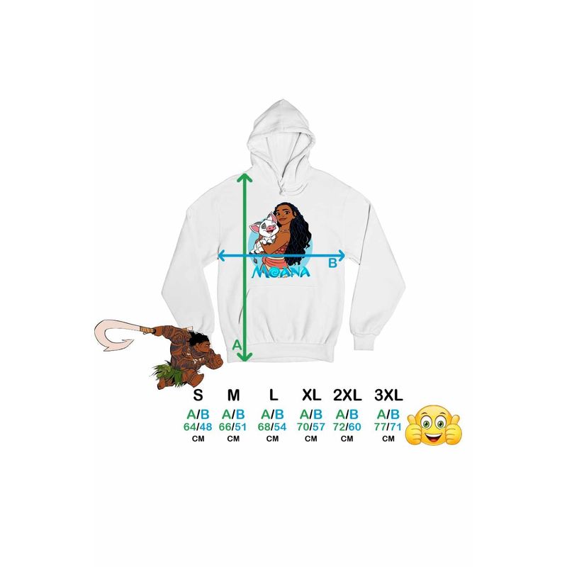 Fashion, accesorii si bijuterii - Femei - Imbracaminte femei - Hanorace femei - Hanorac Femei Moana Vaiana Pua, alb, marime 2XL - Infinity.ro