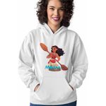 Fashion, accesorii si bijuterii - Femei - Imbracaminte femei - Hanorace femei - Hanorac Femei Moana Vaiana, alb, marime 2XL - Infinity.ro